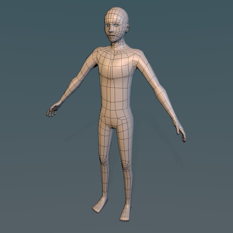 Low poly male character preview image 1